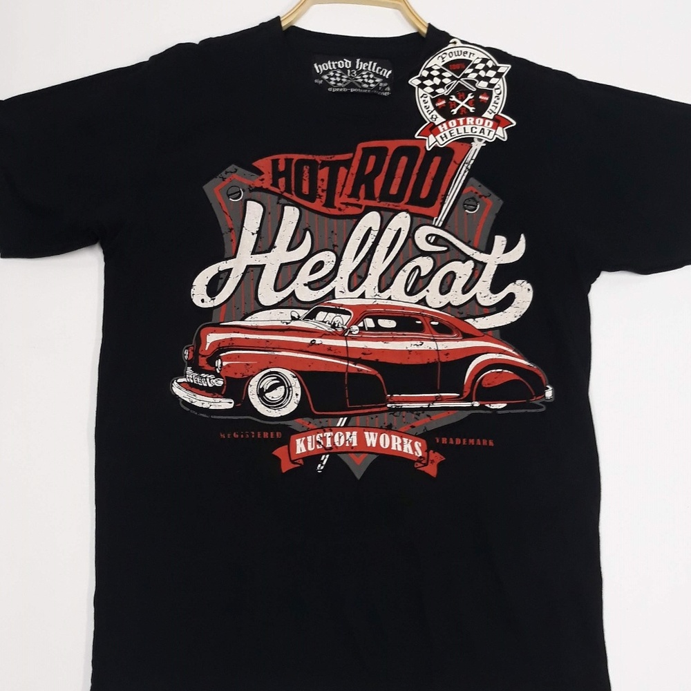 HotRod Hellcat Kustom Works graphic tshirt